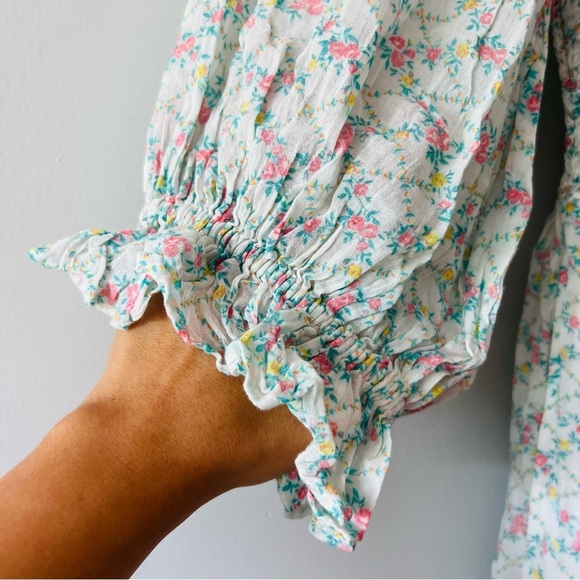 Rare LoveShackFancy Romantic Rigby Dress in Green Leaf Size XS - Picture 5 of 10